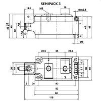 SKKH330/16 E Діодно-тиристорний модуль Semikron Semipack™