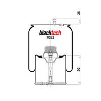 Пневмоподушках BPW RML7052C (BLACKTECH)