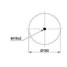 Пневмоподушках BPW RML7992 (BLACKTECH)