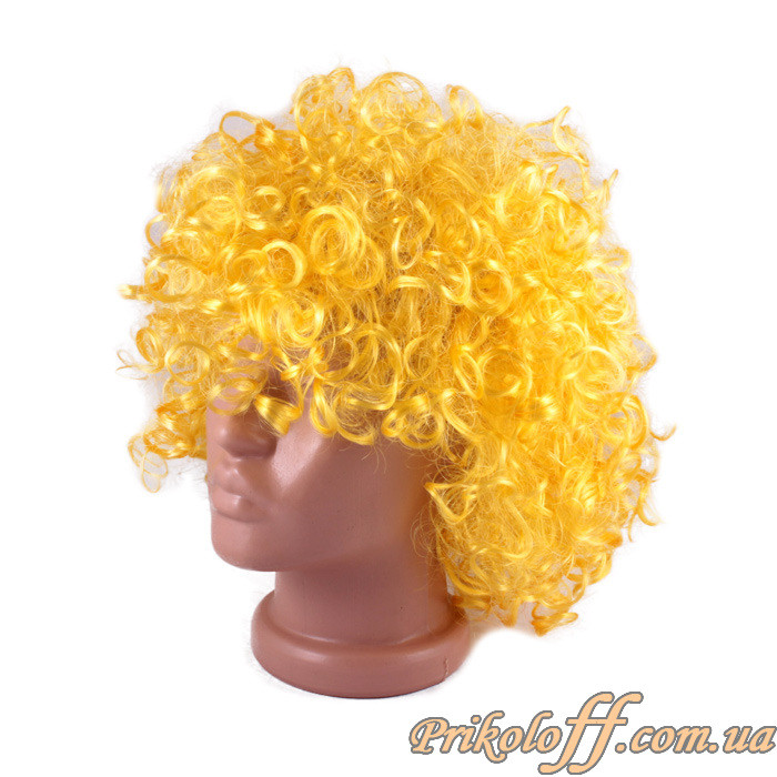 Перука, перука "Жовтий кучерявий", фото 1