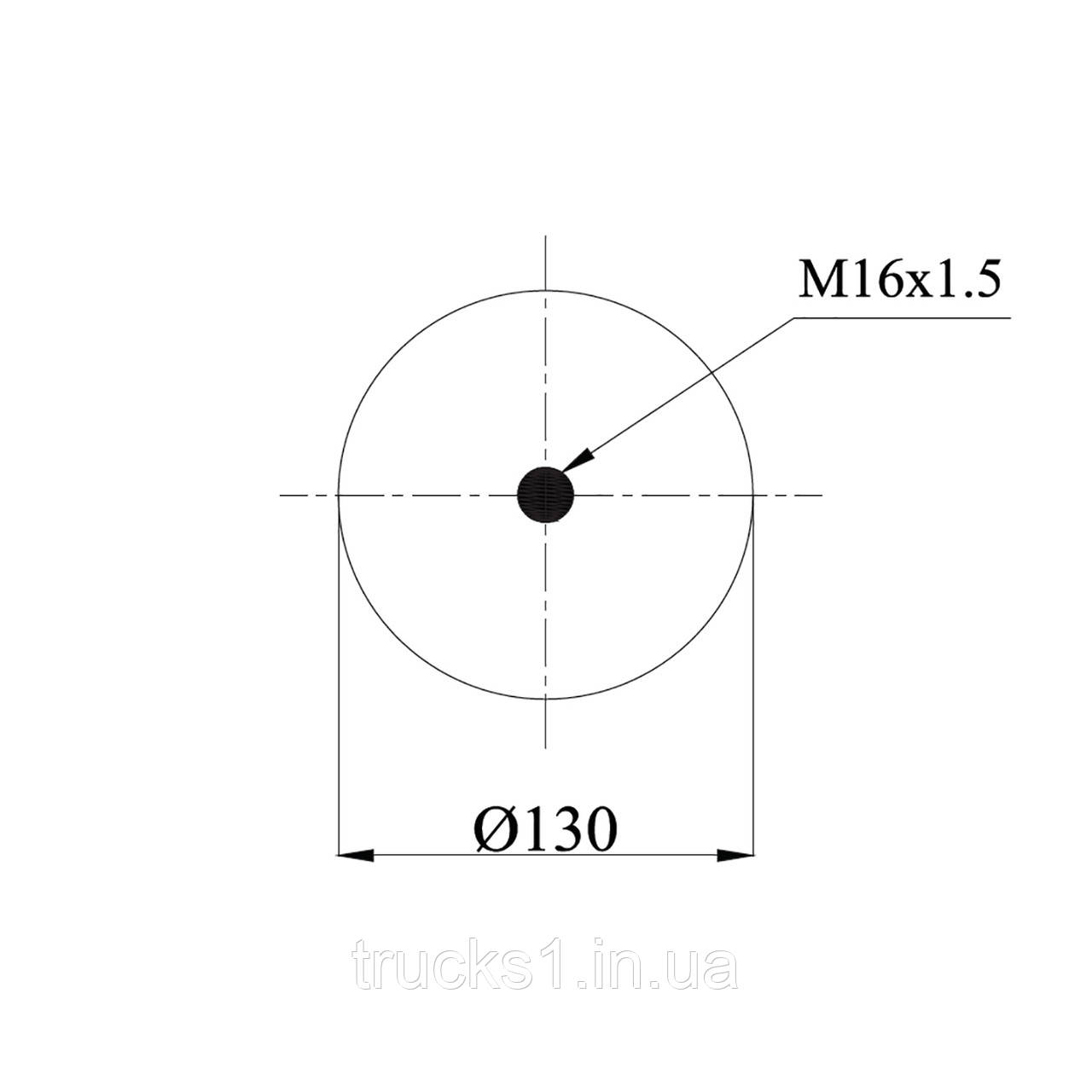Пневмоподушках Renault без склянки RML75026 (BLACKTECH)