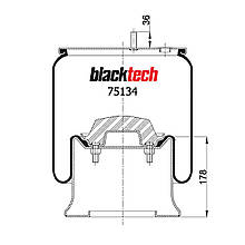 Пневмоподушках в зборі RML75134C (BLACKTECH)