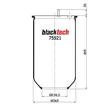 Пневмоподушках SAF RML75921 (BLACKTECH)