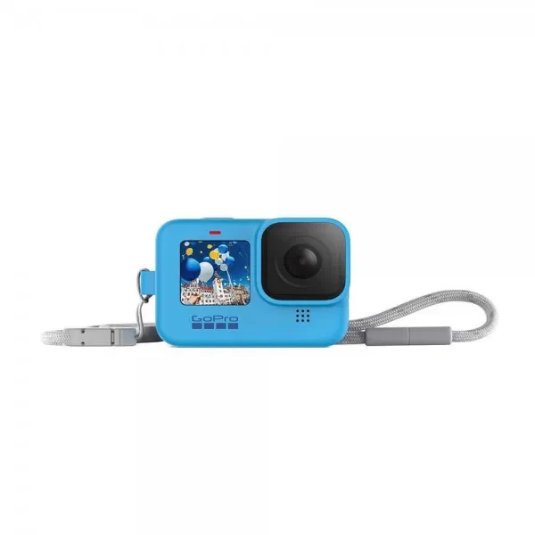 Чохол для екшн-камери GoPro Sleeve + Lanyard HERO9 ADSST-003 Blue, фото 1