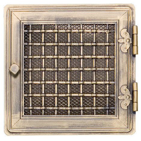 Вентиляционная каминная решетка Stylowa золотая патина - фото 1 - id-p501285327