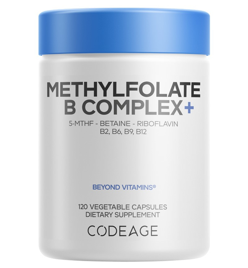 CodeAge Methylfolate B Complex / Метилфолат Б комплекс з 5-MTHF 120 капсул