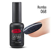 Гель лак PNB, 8 ml № 68 (синий,с сине-серебряным глиттером)