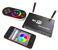 RGB контролер Wi-Fi 5-24 В, 3х4 А радіо із сенсорним пультом для світлодіодної стрічки