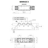 SKKH58/16 E Діодно-тиристорний модуль Semikron Semipack™, фото 2