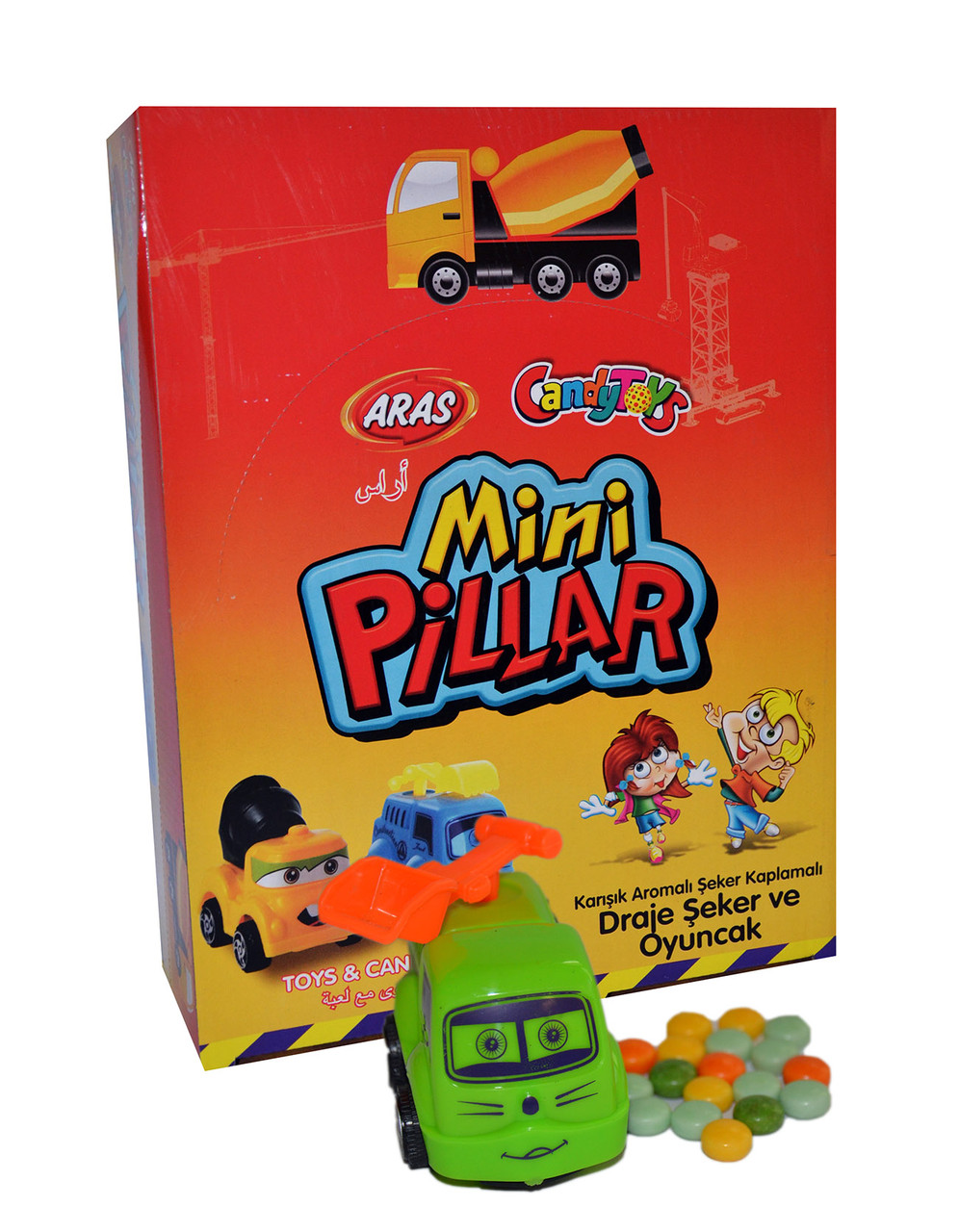 Яйця пластикові c іграшкою Mini Pillar 12 штук Aras