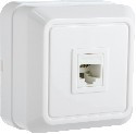 Розетка комп'ютерна РЗсом-1-Ct-W