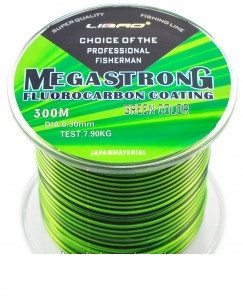 Волосінь з флюрокарбоновым покриттям Megastrong, довжина 1000 метрів, товщина 0,25