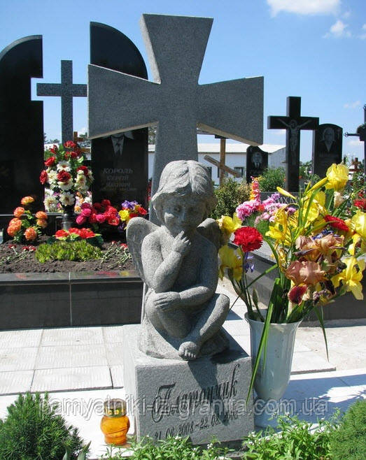 Скульптура ангелика з граніту № 426, фото 1