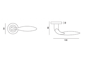 Ручка дверна на розетці МВМ RONDO Z-1333, фото 2