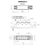 SKKT58/16E — тиристорний модуль, фото 2