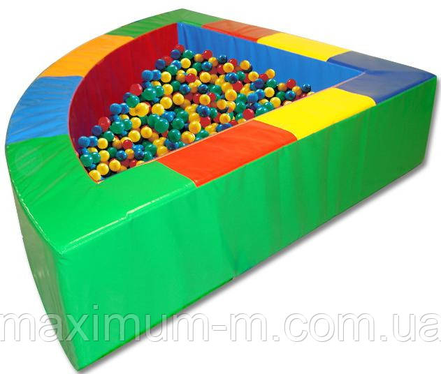 Сухий басейн кутовий (r200x50) см, кульки — 1100 шт.