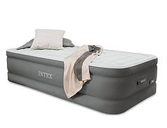 Надувне ліжко з вбудованим насосом 220В 99х191х46см Intex 64482