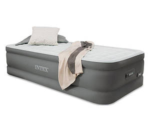 Надувне ліжко з вбудованим насосом 220 В 99х191х46 см Intex 64482, фото 1