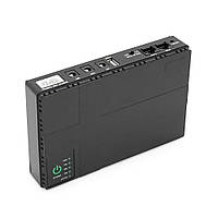 ДБЖ UPS-36W DC1036P для роутерів/комутаторів/PON/POE-430, 5/9/12V, 1A/2А, 10400мAh, Black, BOX florentia