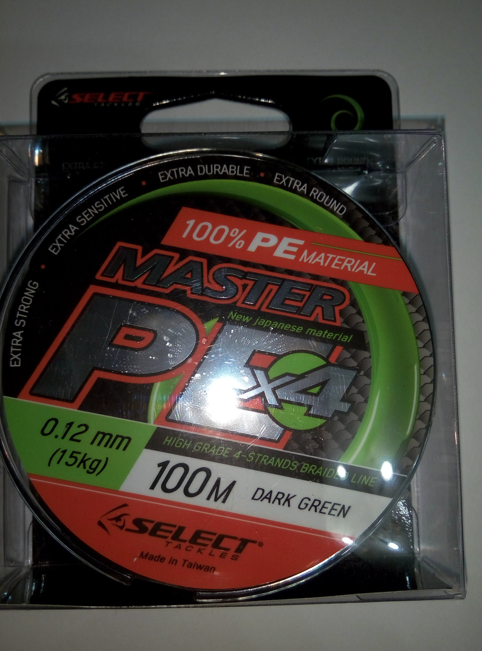 Шнур Select Master PE 100m 0.12mm 15kg