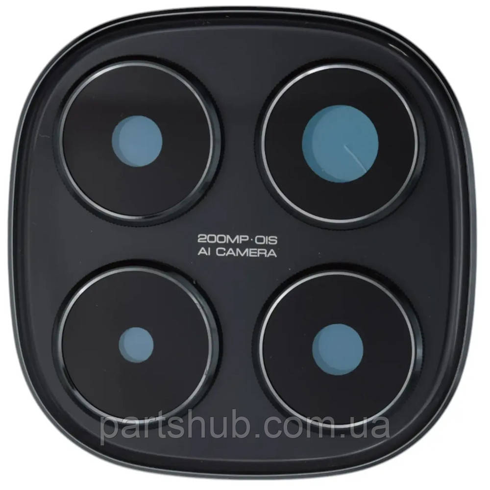 Скло камери Xiaomi Redmi Note 14 Pro+ 5G (чорне велике), фото 1