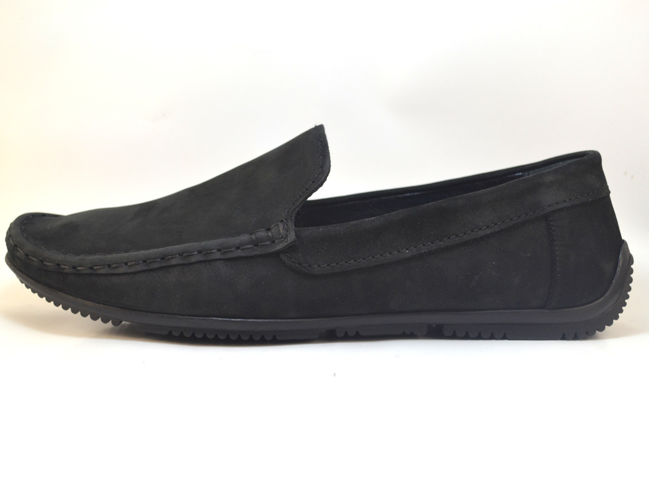 Взуття хлопчик Шкіряні мокасини нубук Rosso Avangard Alberto mS Black Nub