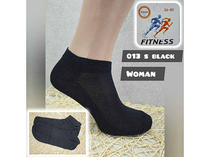 Носки жен сетка короткие 013S Woman Темный р.36-40 12пар ТМ WOMAN