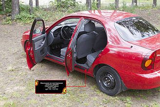 Накладки на внутрішні пороги дверей Chevrolet Lanos 2005-2009