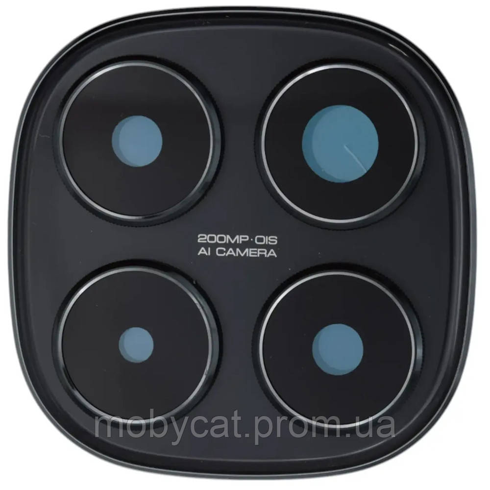 Скло камери Xiaomi Redmi Note 14 Pro+ 5G (чорне велике), фото 1