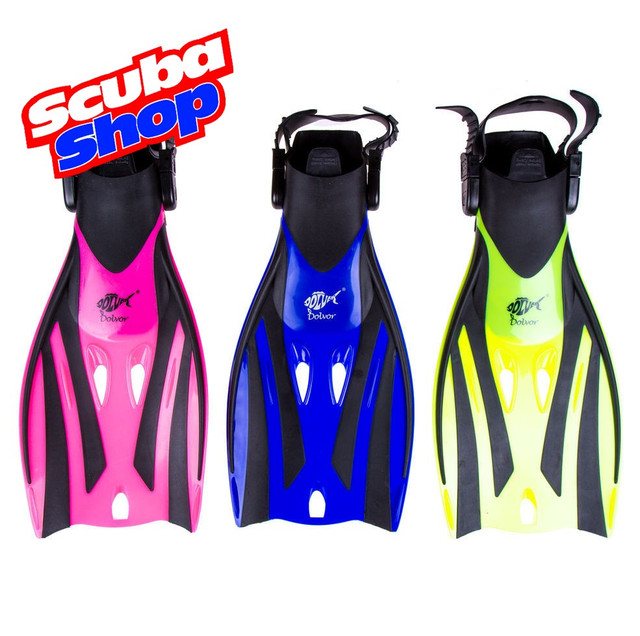 Ласти дитячі Dolvor Froggi з відкритою п'ятою, колір рожевий