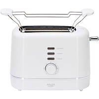 Promo Цена! Тостер Adler AD 3224 white 850Вт/ 2 відділення/7 режимів підсмажування/розморожування/підігрів булок - только на