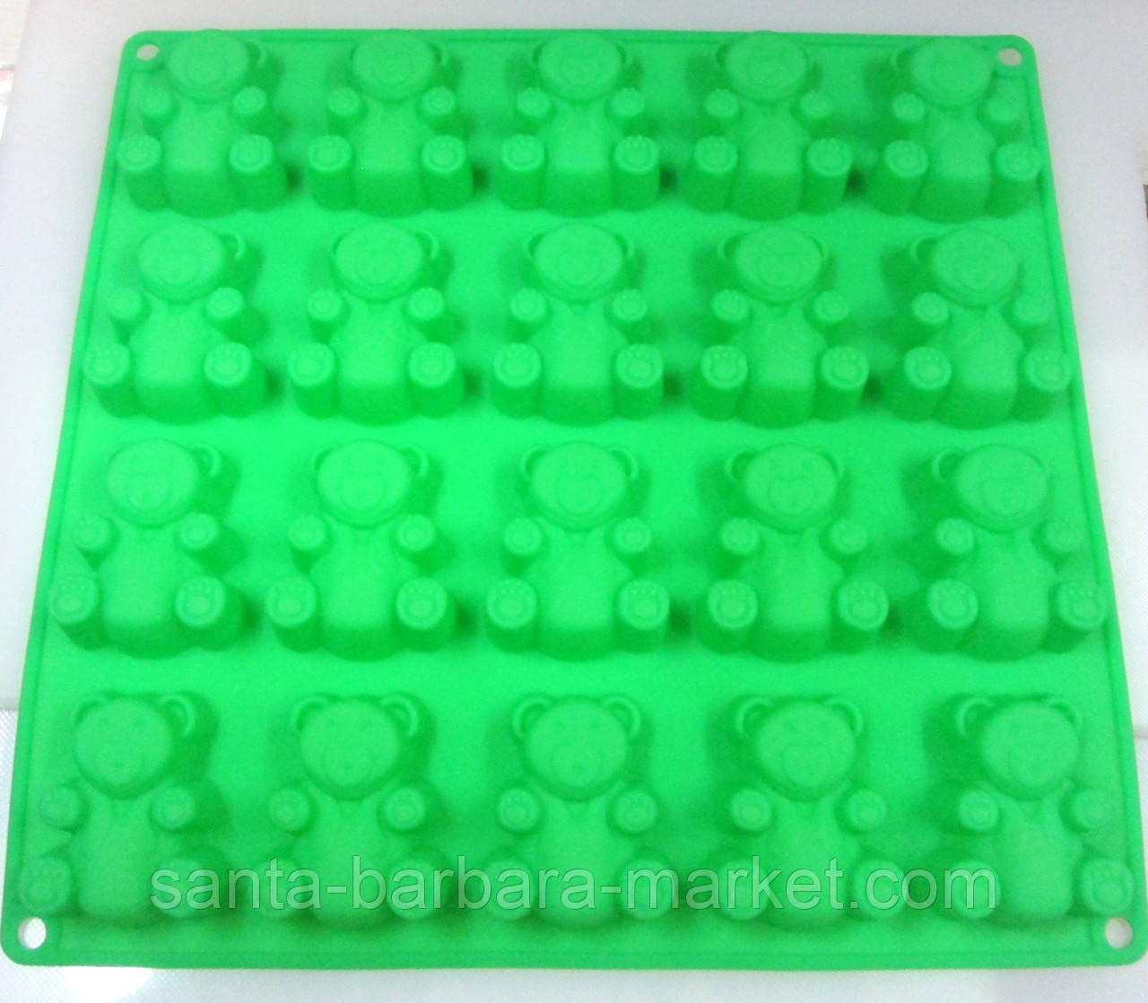 Силіконова форма "ведмедики" з 20-ти, фото 1