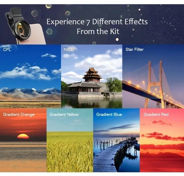 Лінза для камери Infinity Apexel 7 в 1 APL-DG11 Smartphone Microscope, фото 1