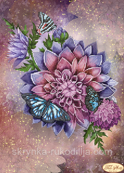 Вишивка бісером "Зіркова Далія" 24х34