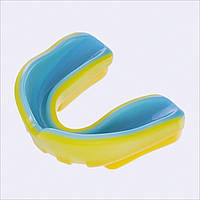 Каппа для бокса Zelart BO-0069-L взрослая желто-голубая 6X15C8231T