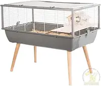 Клетка для мелких животных Zolux Neo Nigha серая 78x48x36 см