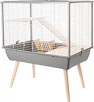 Клетка для грызунов Zolux Neo Muki H58 серая 78x48x58 см