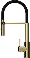 Кухонный смеситель Kernau KWT 35 Gold Nano стальной стояковый