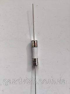 Запобіжник 6.3 А керамічний під паяння 250 В