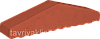 Парапет кришка клинерна на паркан Рубіновий червоний (01) 180/120x100x58, фото 4