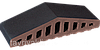 Парапет кришка клинерна на паркан Полярна ніч (08) 180/120x100x58, фото 3