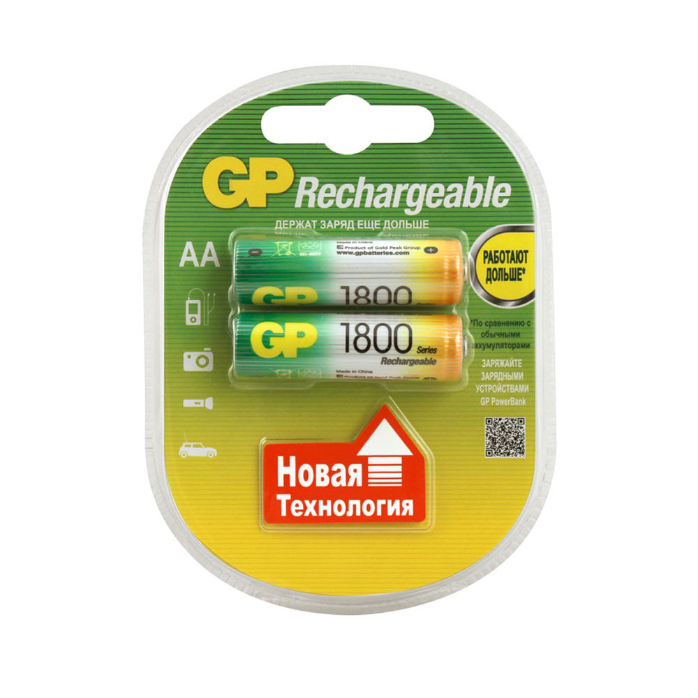 Акумулятори GP AA (HR6) 1800mAh (2шт.)