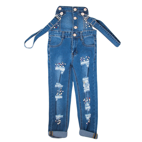 Джинси комбінезон для дівчаток "Yuke" , фото 1