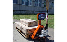 Гідравлічний візок із вагами 4BDU2000P-В бюджет 520x1200 мм (до 2000 кг), фото 2