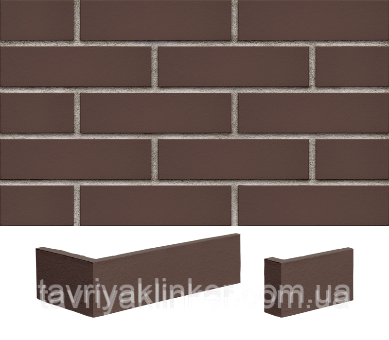 Плитка клінкерна облицювальна King Klinker (03) Коричневий натура 250х65х10