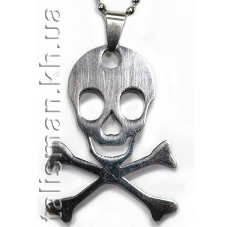 Кулон ST-18 - Череп з кістками (великий)