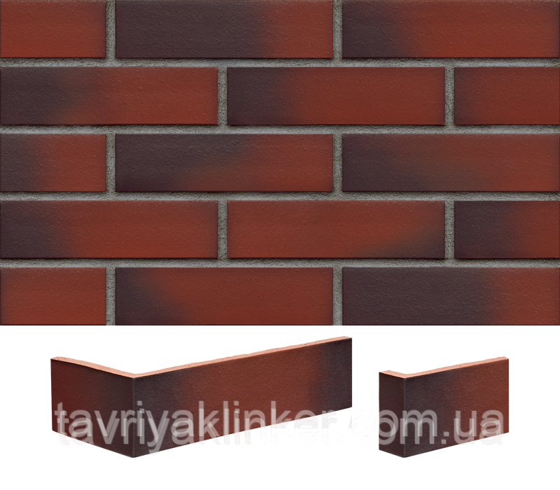 Плитка клінкерна облицювальна King Klinker (04) Дике вино 250х65х10