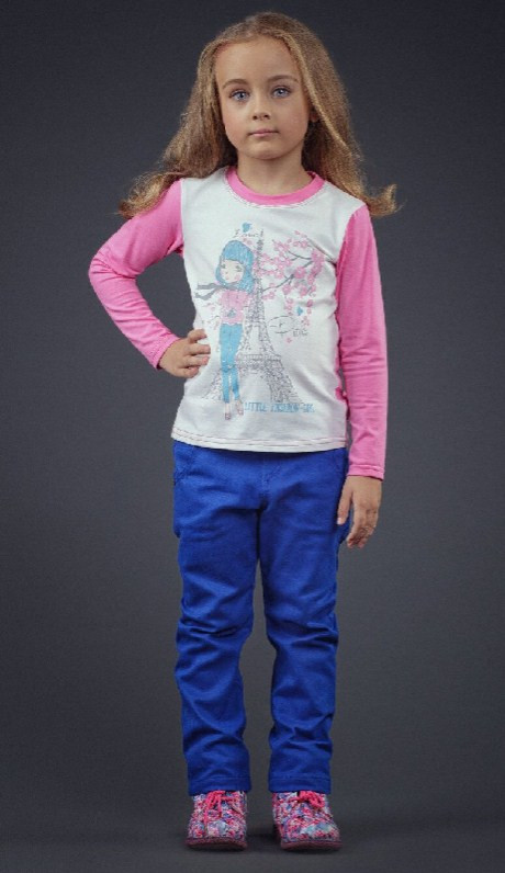 Дитячі котонові штани для дівчинки, фото 1