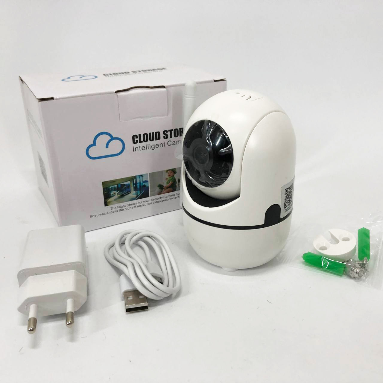 Камери для вулиці та будинку, Камера з хмарним сховищем даних, Камера спостереження кімнатна wifi QP-15, фото 1