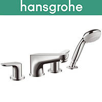 Смеситель Hangrohe (art 31936000) для ванной встраиваемый FOCUS на 4 отверстия